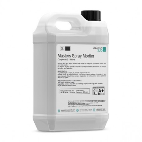 Résine BETON PROJETE - Masters Spray Mortier