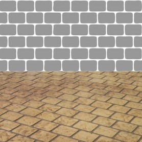Sjabloonpatroon "Kleine Cobblestone" voor beton