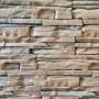 Verticale stempel "Europa Stone" voor gestempelde muur