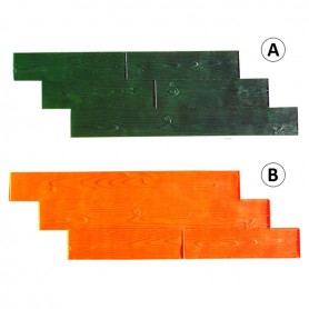 Stempelmodel HOUT met plank van 150mm voor gestanst beton