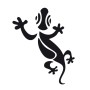 Kleine salamander mal voor steentapijt – Decoratieve vorm