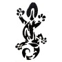 Grote salamander mal voor steentapijt – Decoratieve vorm