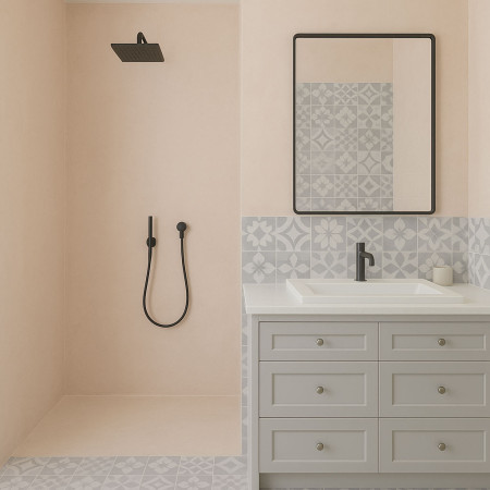 Doccia e bagno - Kit completo di calcestruzzo cerato -  5m² e 10m²