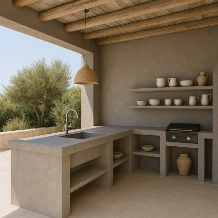 Microhormigón - Paquete todo incluido para cocina y encimeras - 10m2