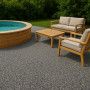 Resin bound stone carpet dark grey