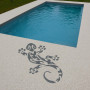Grote salamander mal voor steentapijt – Decoratieve vorm