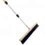 Concrete finishing broom with handle