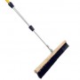 Concrete finishing broom with handle