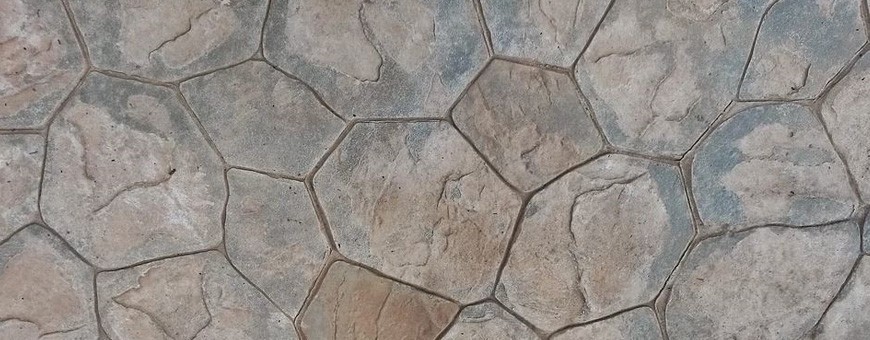 Stone patterns for stamped concrete